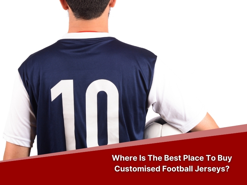 Football team jersey with number 10 featured in close-up, ideal for customization queries.